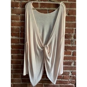 Free People Hacci Open Back Sweater